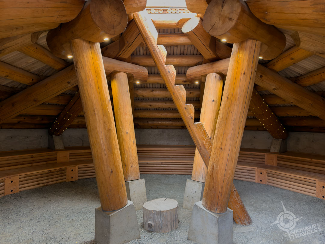 Pit house at Indigenous Cultural Centre Whistler BC