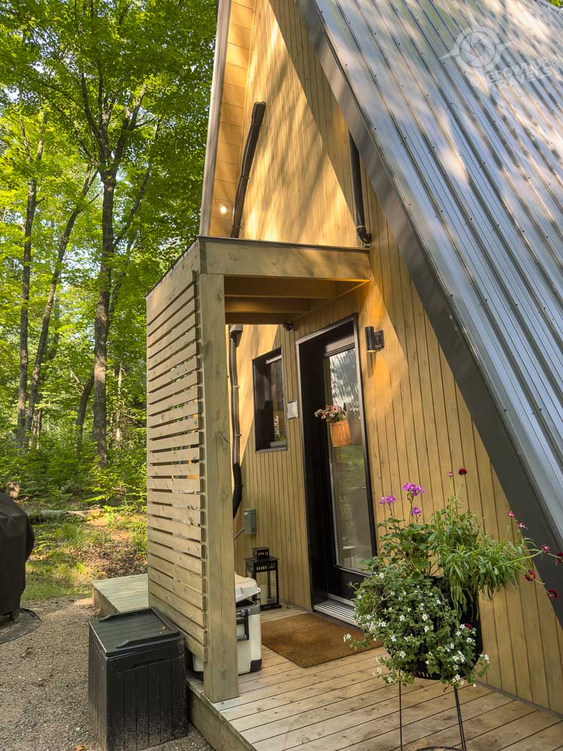 Chalets Prunella front entrance