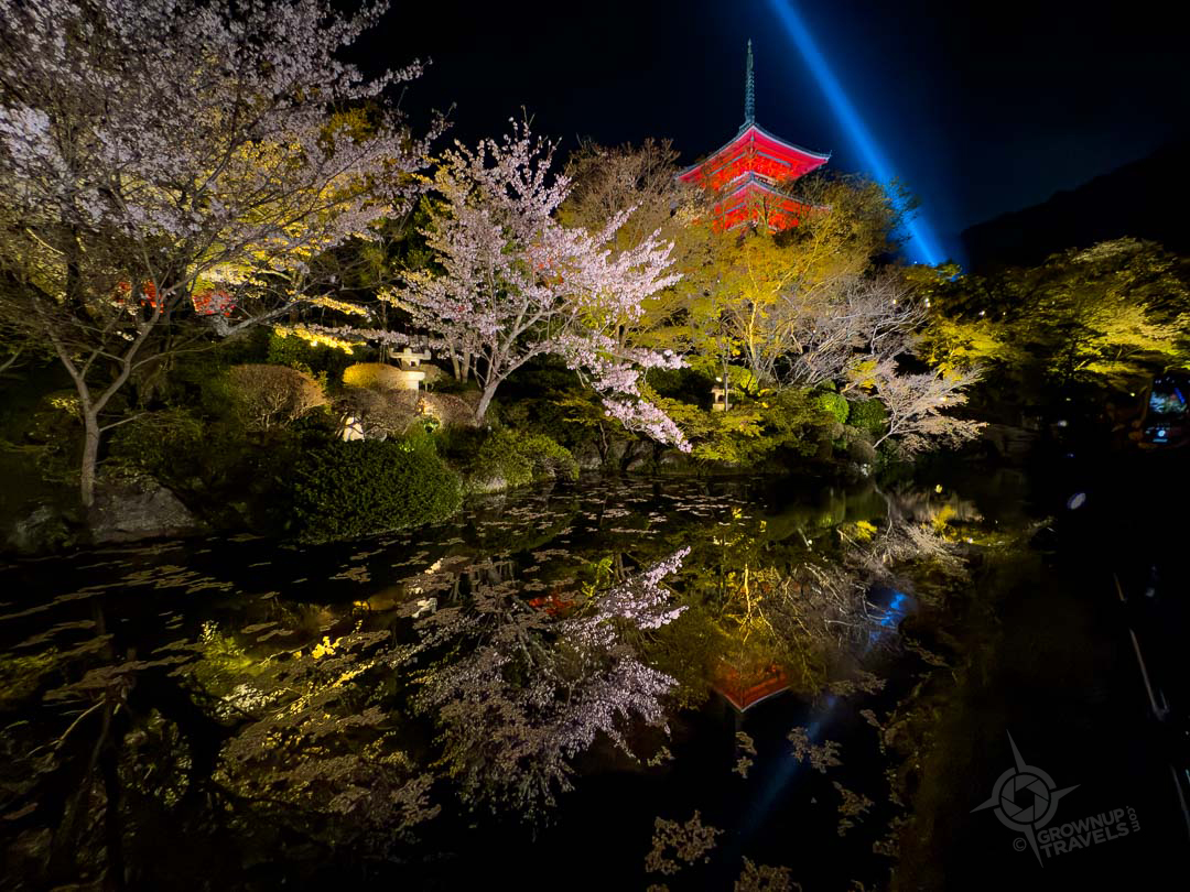 Kiyomizu-dera temple illumination