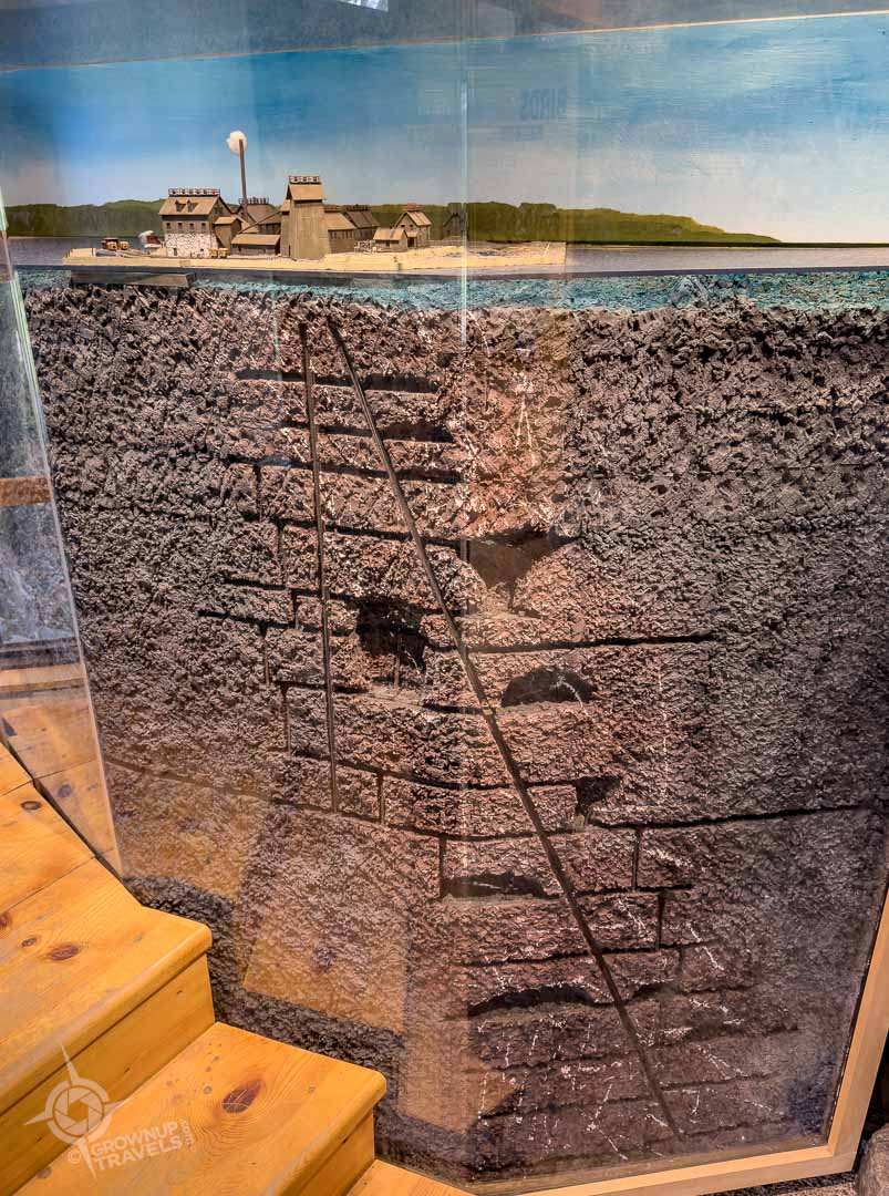Silver Islet mine diorama Visitor Centre
