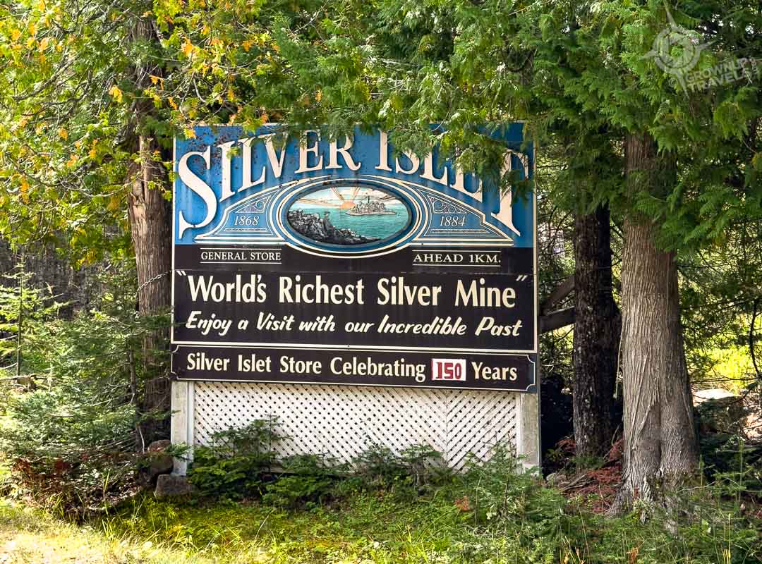 Silver Islet sign